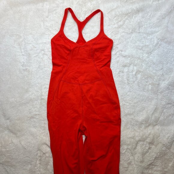 NWT FP Movement Free Throw Jumpsuit in Flame Red – Cutout Back – Women’s S - Picture 2 of 10